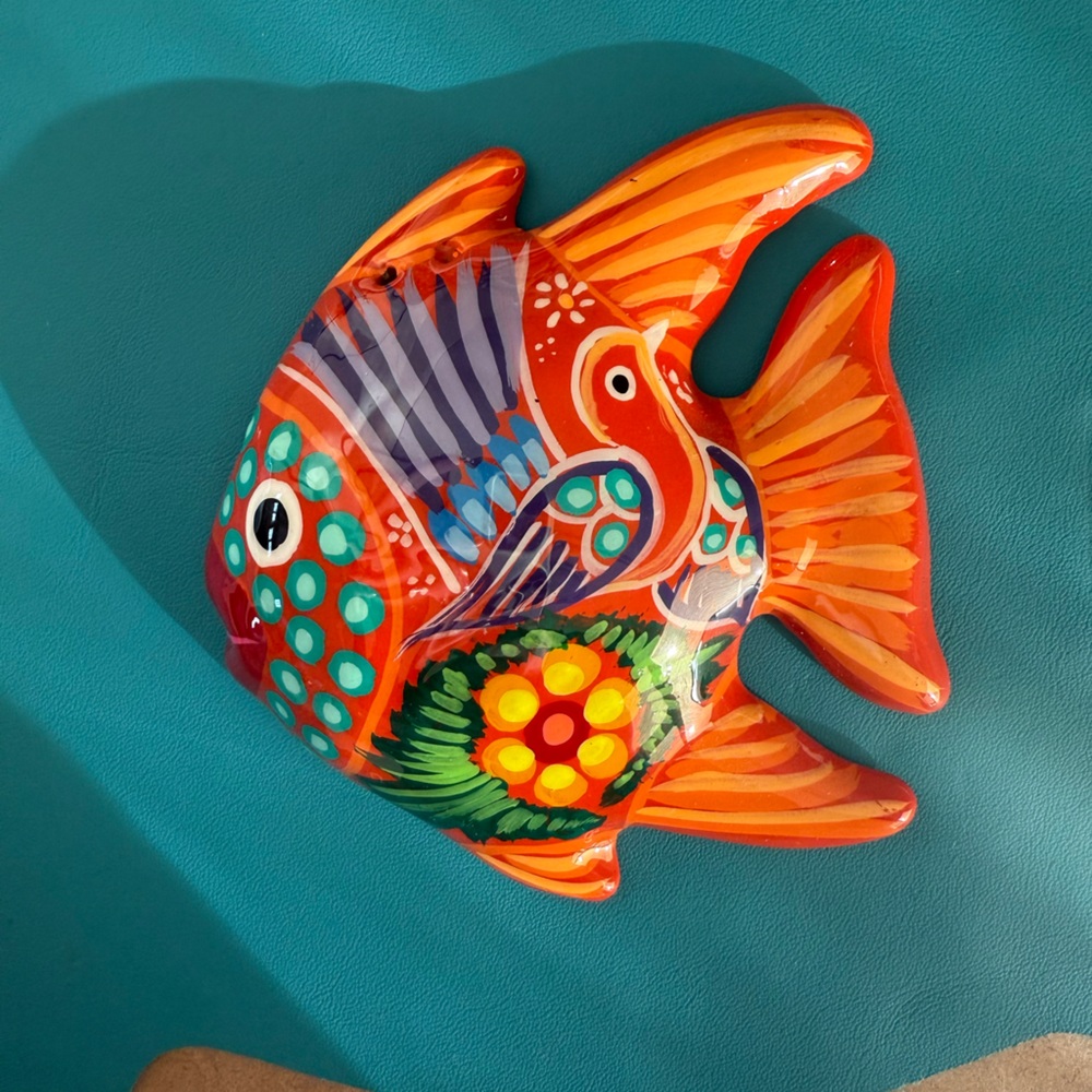 Colorful Ceramic Fish Wall Art